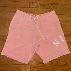 Nike pink Shorts with White Logo